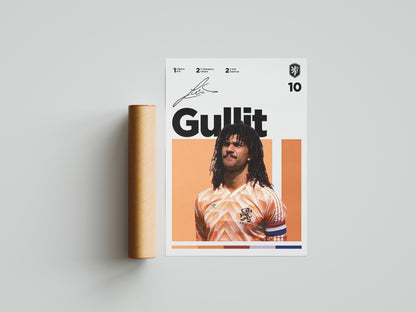 Ruud Gullit Signed Poster Print