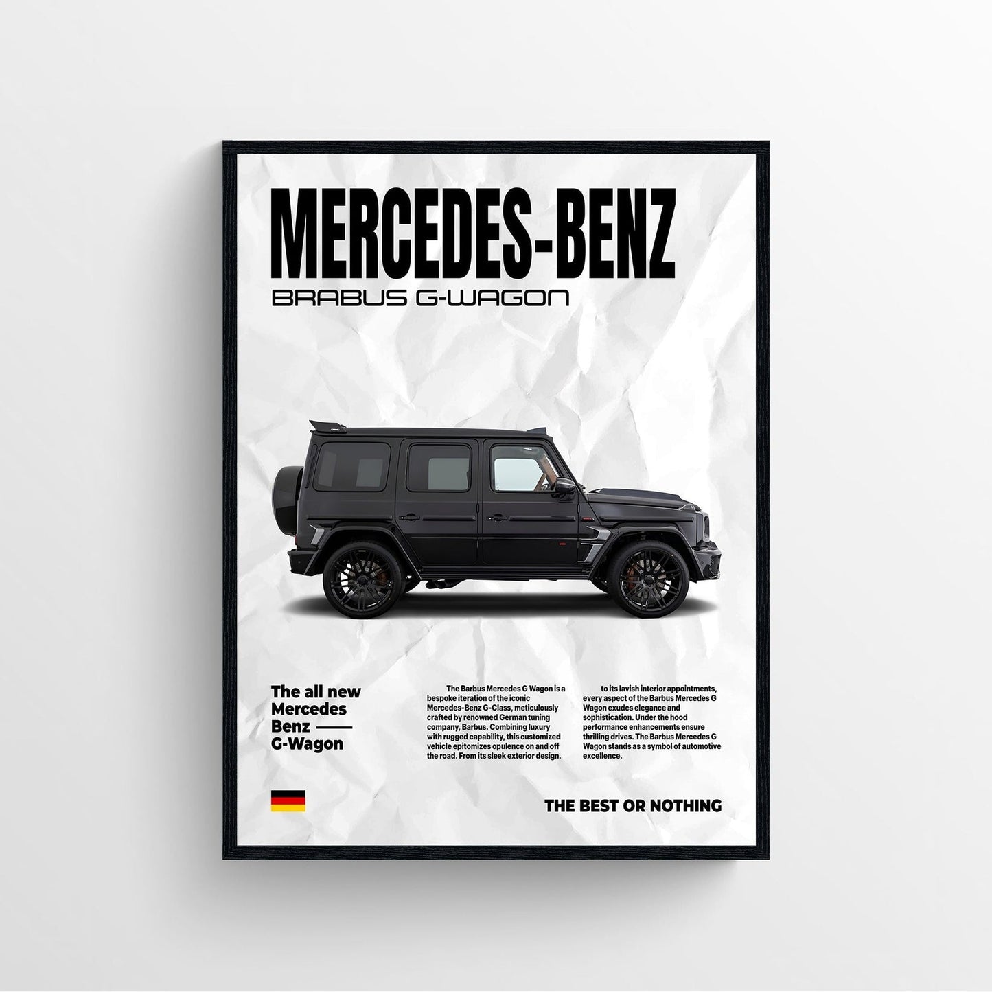 Mercedes G-Wagon Poster Print