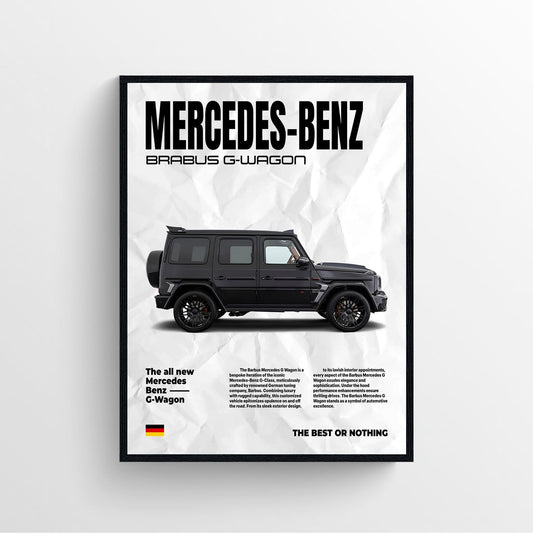 Mercedes G-Wagon Poster Print