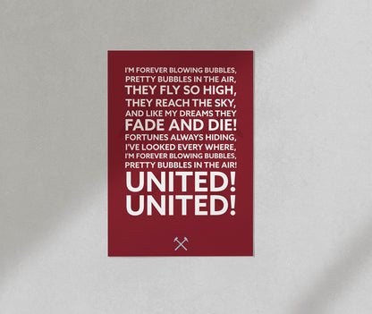 West Ham Poster Print