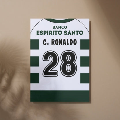 Cristiano Ronaldo Shirt Poster Print