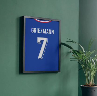 Antoine Griezmann Shirt Poster Print