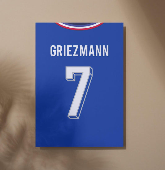 Antoine Griezmann Shirt Poster Print