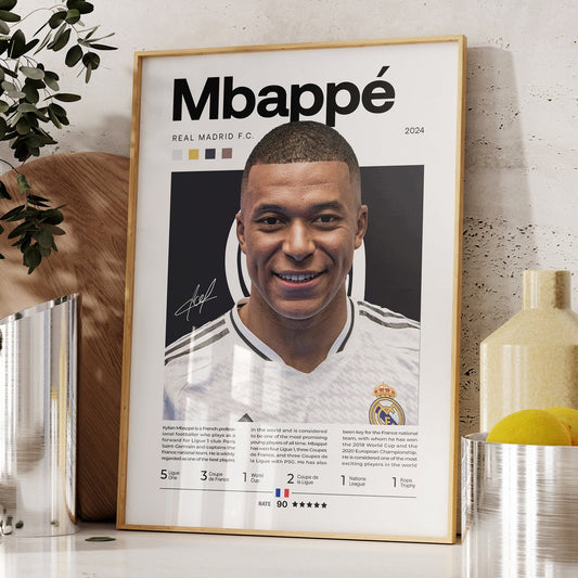 Kylian Mbappe Poster Print