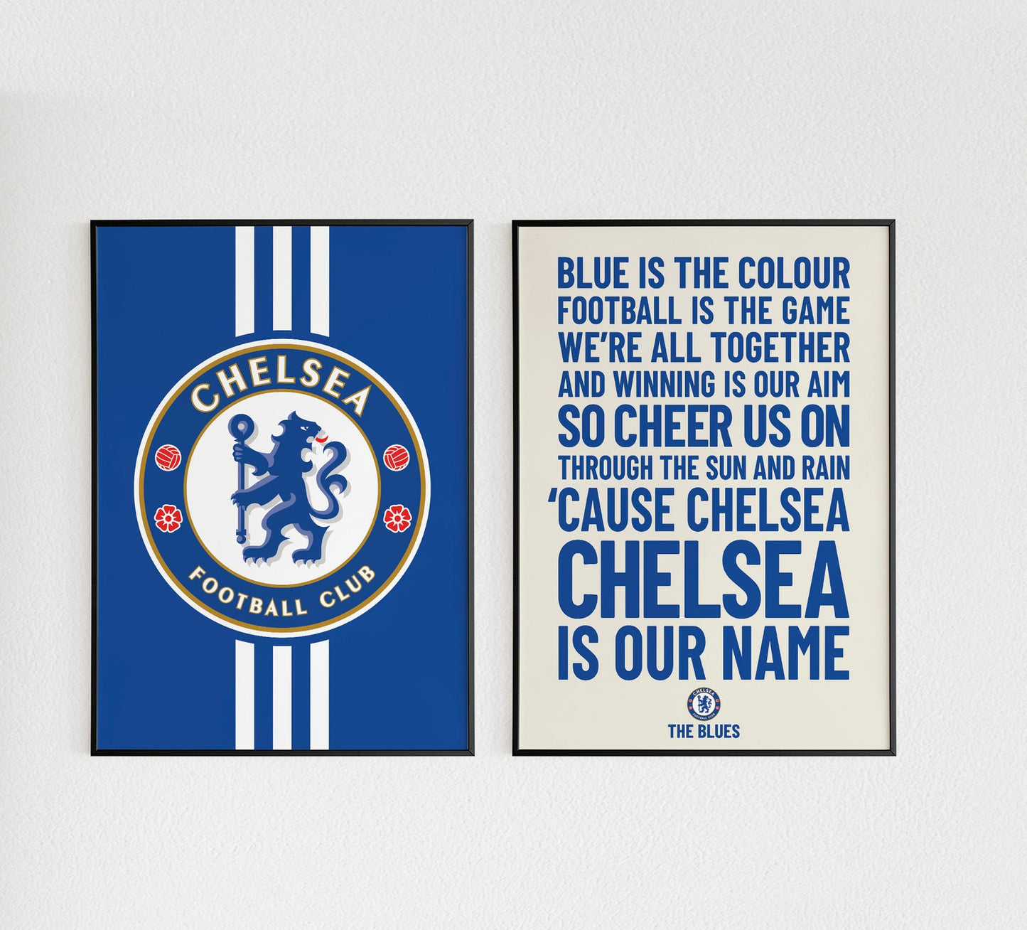 Chelsea "Blue Is The Colour" Set Of 2 Poster Prints