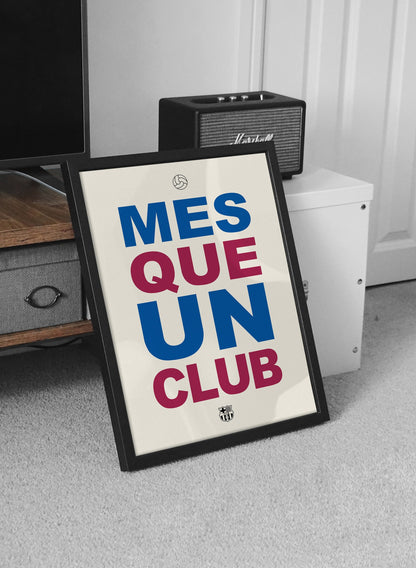 Barcelona "Mes Que Un Club" Set Of 2 Poster Prints