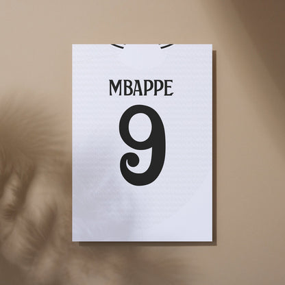 Kylian Mbappe Shirt Poster Print