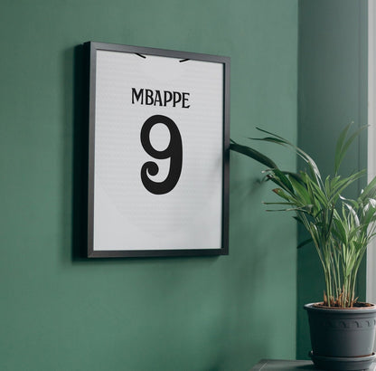 Kylian Mbappe Shirt Poster Print