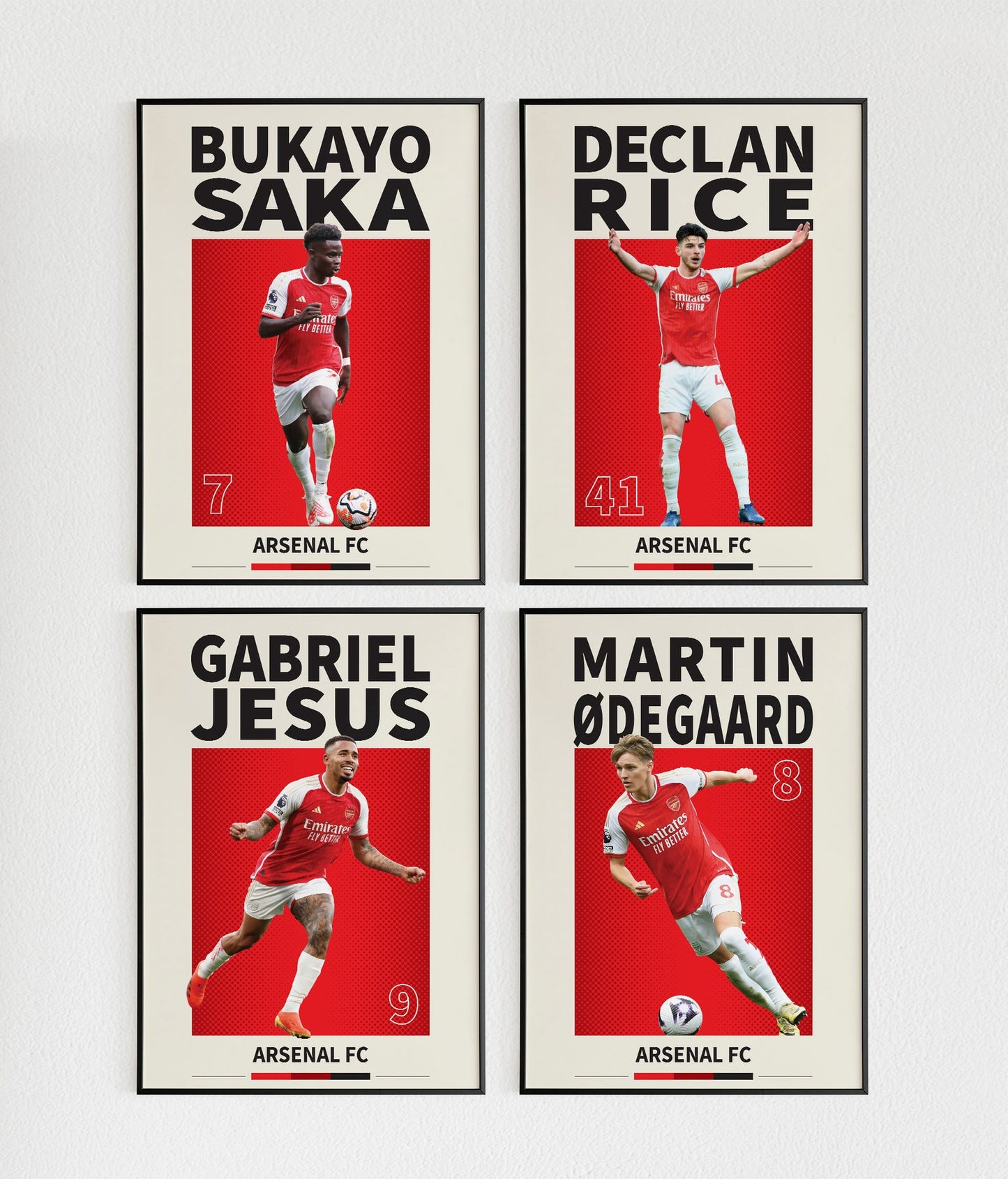 Arsenal Set Of 4 Poster Prints