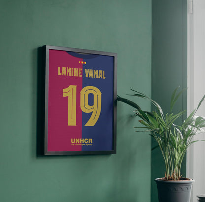 Lamine Yamal Shirt Poster Print