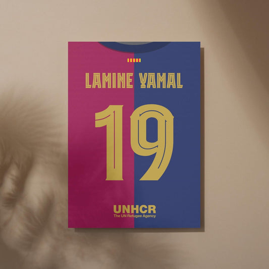 Lamine Yamal Shirt Poster Print