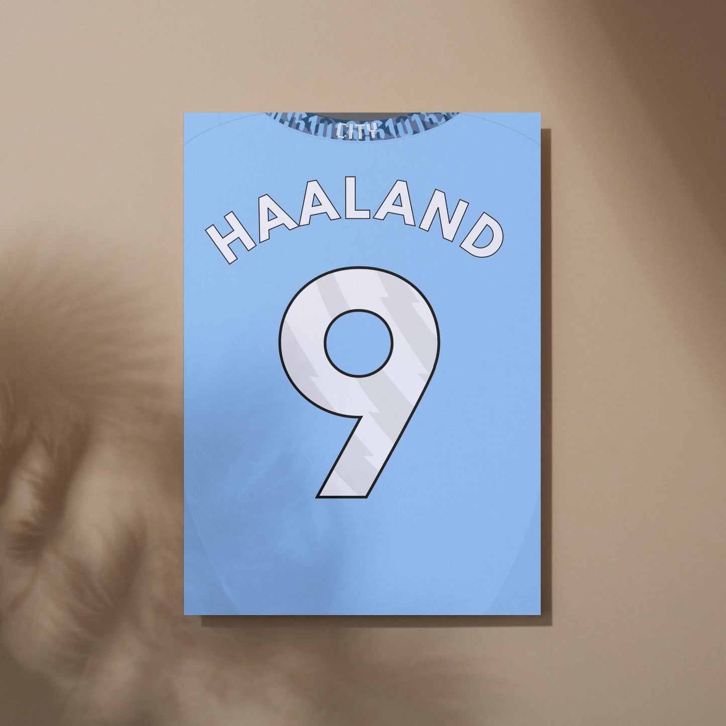 Erling Haaland Shirt Poster Print