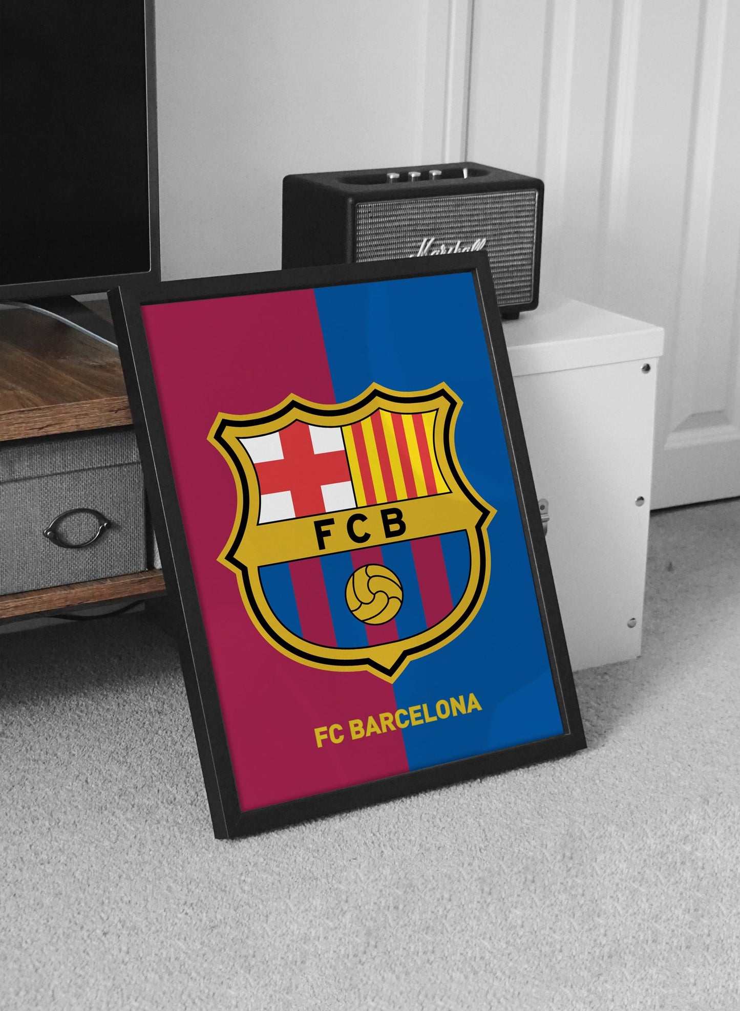 Barcelona "Mes Que Un Club" Set Of 2 Poster Prints