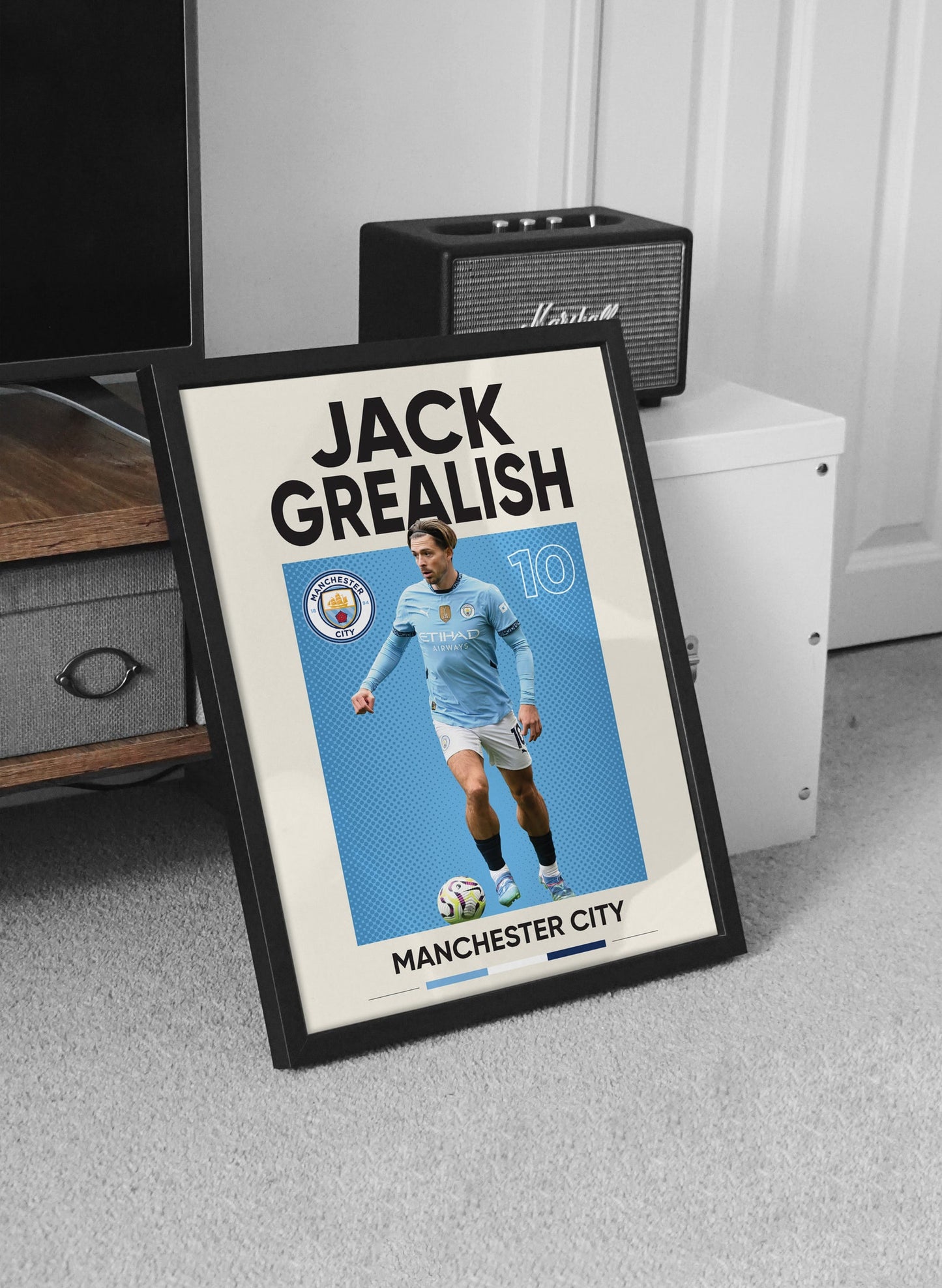 Man City Set Of 6 Poster Prints