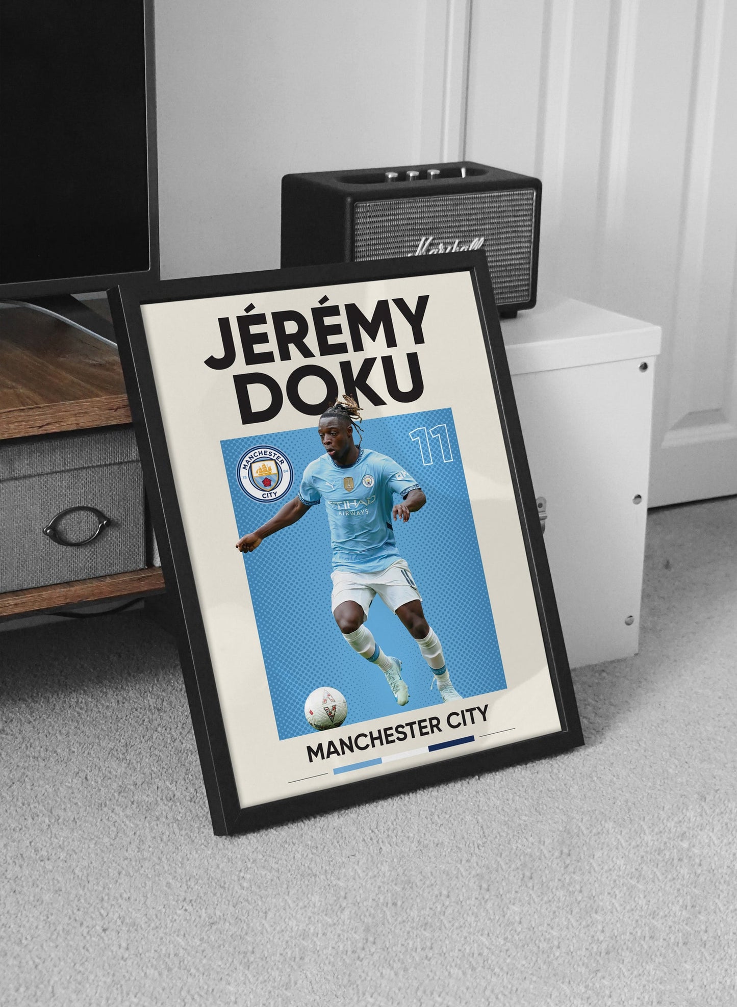 Man City Set Of 6 Poster Prints