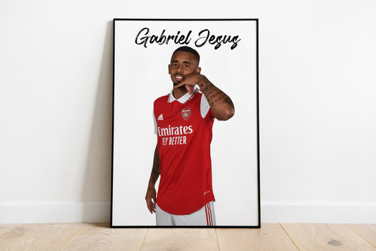 Jesus Poster Sofortiger Download Gabriel Jesus Wandkunst Jesus Brasilien Poster Geburtstagsgeschenk Arsenal Fan Geschenk druckbares Poster