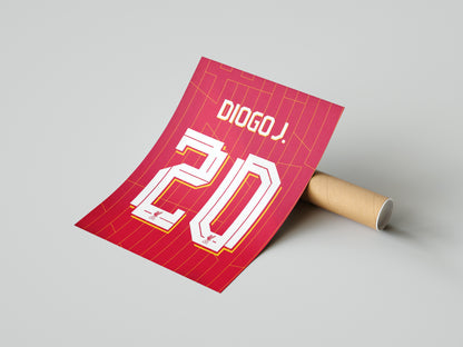 Diogo Jota "20 Shirt" Poster