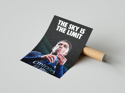 Jude Bellingham "Sky Is The Limit" Poster