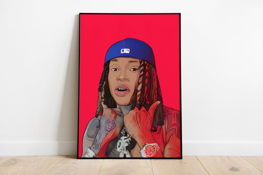 King Von, Hip Hop, Rap, Drill, Digitaldruck, Poster, Wand-Kunst-Dekor, Geburtstagsgeschenk, Ausdrucke