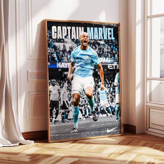 Vincent Kompany "Captain Marvel" Poster