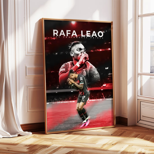 Rafael Leao "The Portuguese Prince" Poster