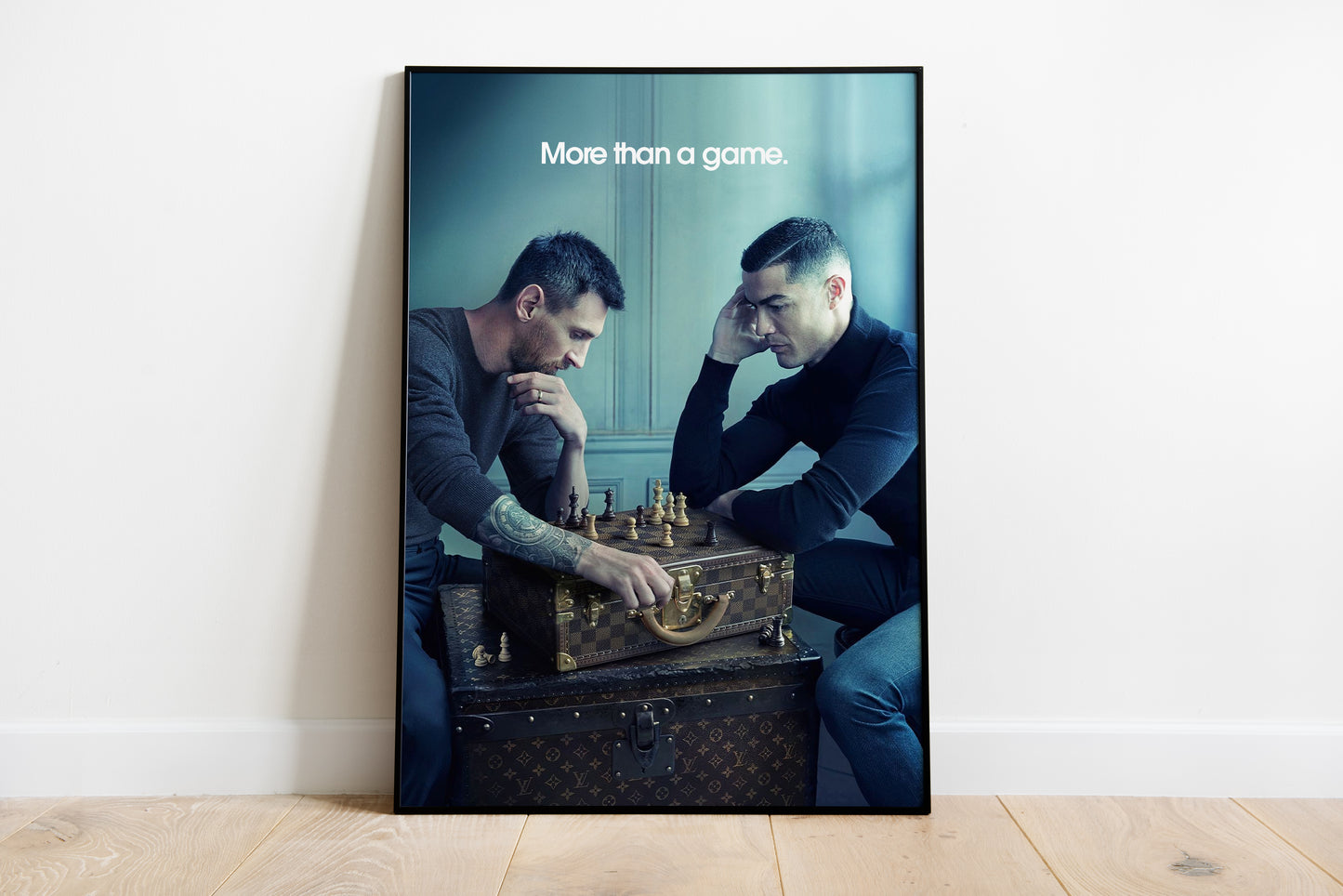 Cristiano Ronaldo & Lionel Messi "More than a game" Poster Print