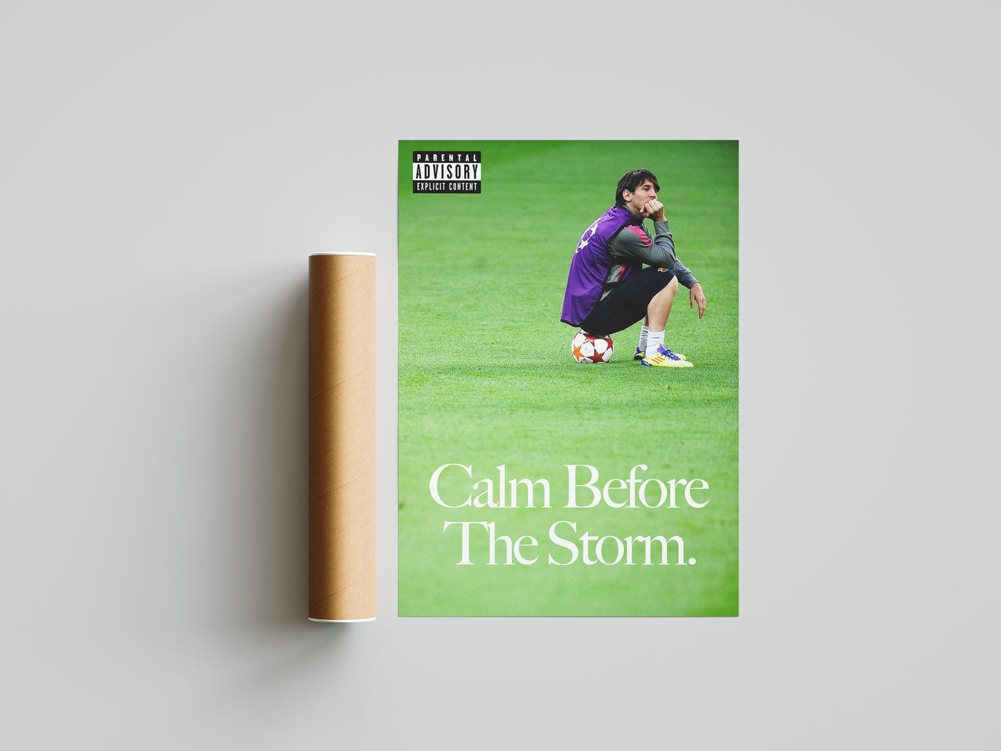 Lionel Messi "Calm Before The Storm" Poster Print