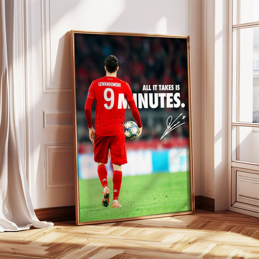 Robert Lewandowski "9 Minutes" Poster