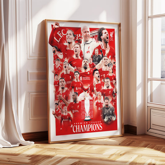 Liverpool "Premier League Champions" Poster