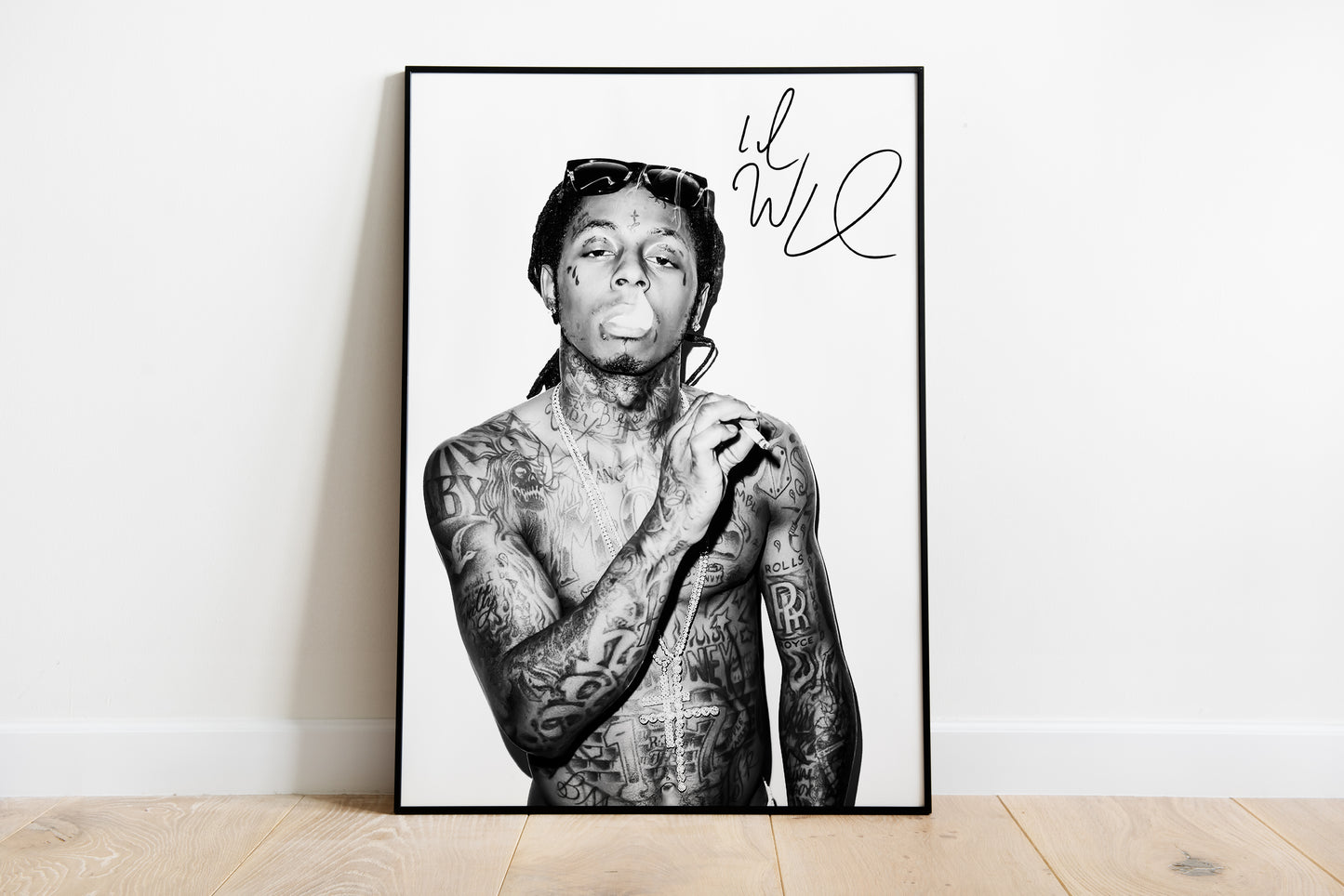 Lil Wayne, signierte Signatur, Hip Hop, Rap, Digitaldruck, Poster, Wand-Kunst-Dekor, Geburtstagsgeschenk, Ausdrucke