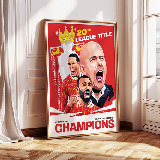 Liverpool "Premier League Champions" Poster