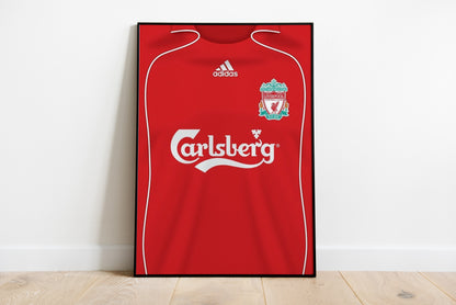 Liverpool Set Of 3 Shirt Poster Prints