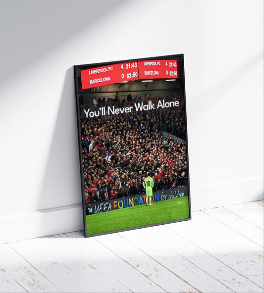 Liverpool 'YNWA' Poster