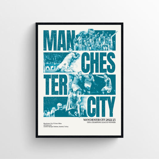 Man City Poster Print