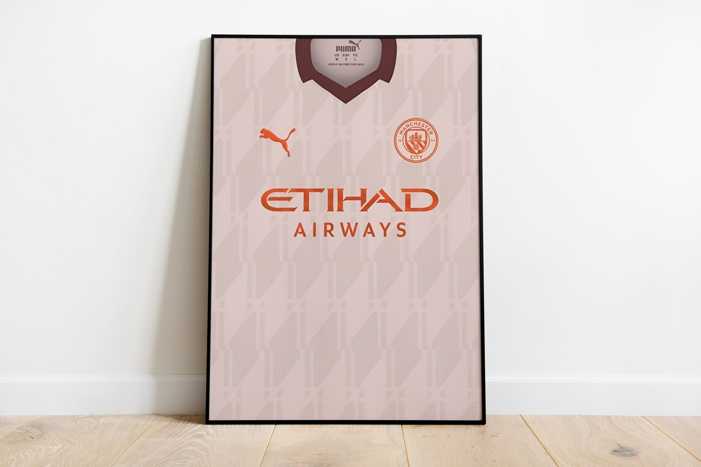 Man City Set Of 3 Shirt Poster Prints