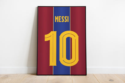 Lionel Messi Fußballtrikot-Poster, 3er-Set, Messi-Wandkunst, Barcelona, ​​Argentinien, PSG, Wandkunst, Digitaldruck, Geburtstagsgeschenk, druckbar