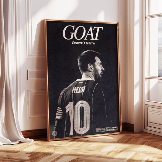 Lionel Messi "GOAT" Poster