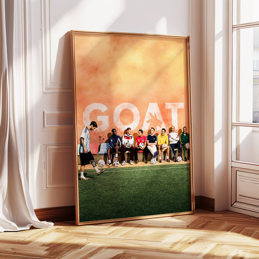 Lionel Messi "GOAT" Poster