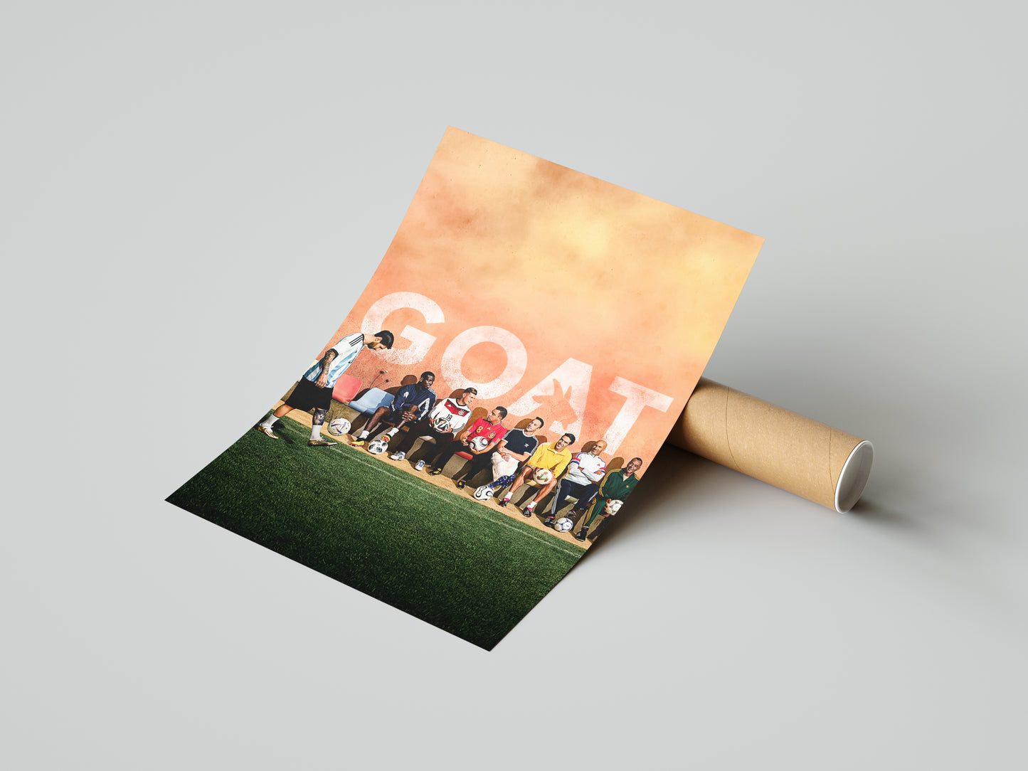 Lionel Messi "GOAT" Poster