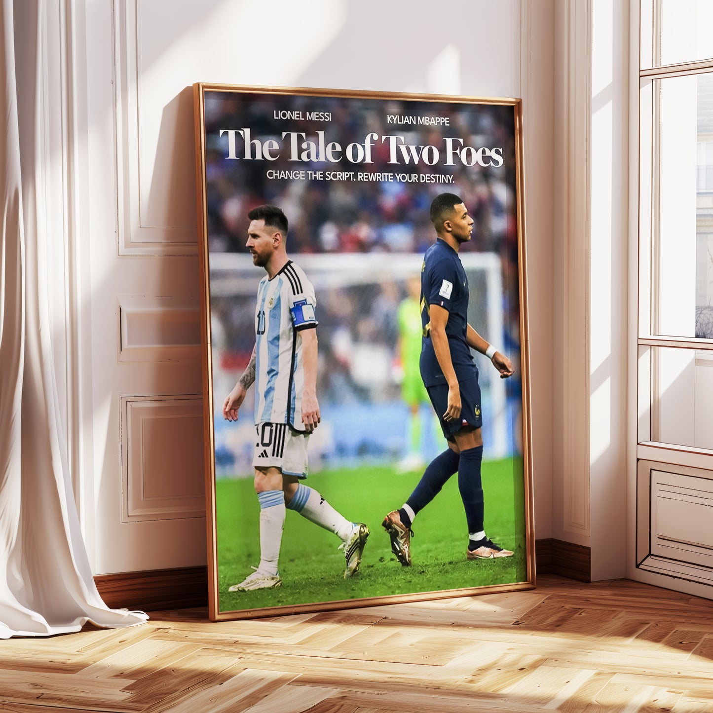 Kylian Mbappe & Lionel Messi Poster