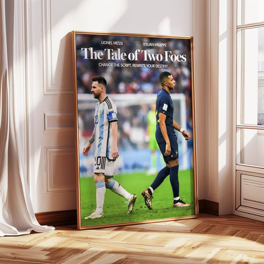 Kylian Mbappe & Lionel Messi Poster