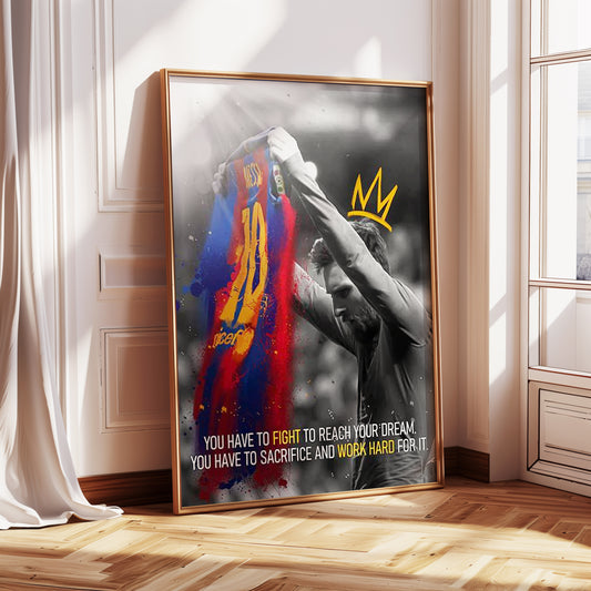 Lionel Messi Motivational Poster