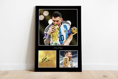 Lionel Messi, signierte Unterschrift, 22/23, Inter Miami, Argentinien, Digitaldruck, Poster, Wand-Kunst-Dekor, Geburtstagsgeschenk, Ausdrucke, ikonische Kunst