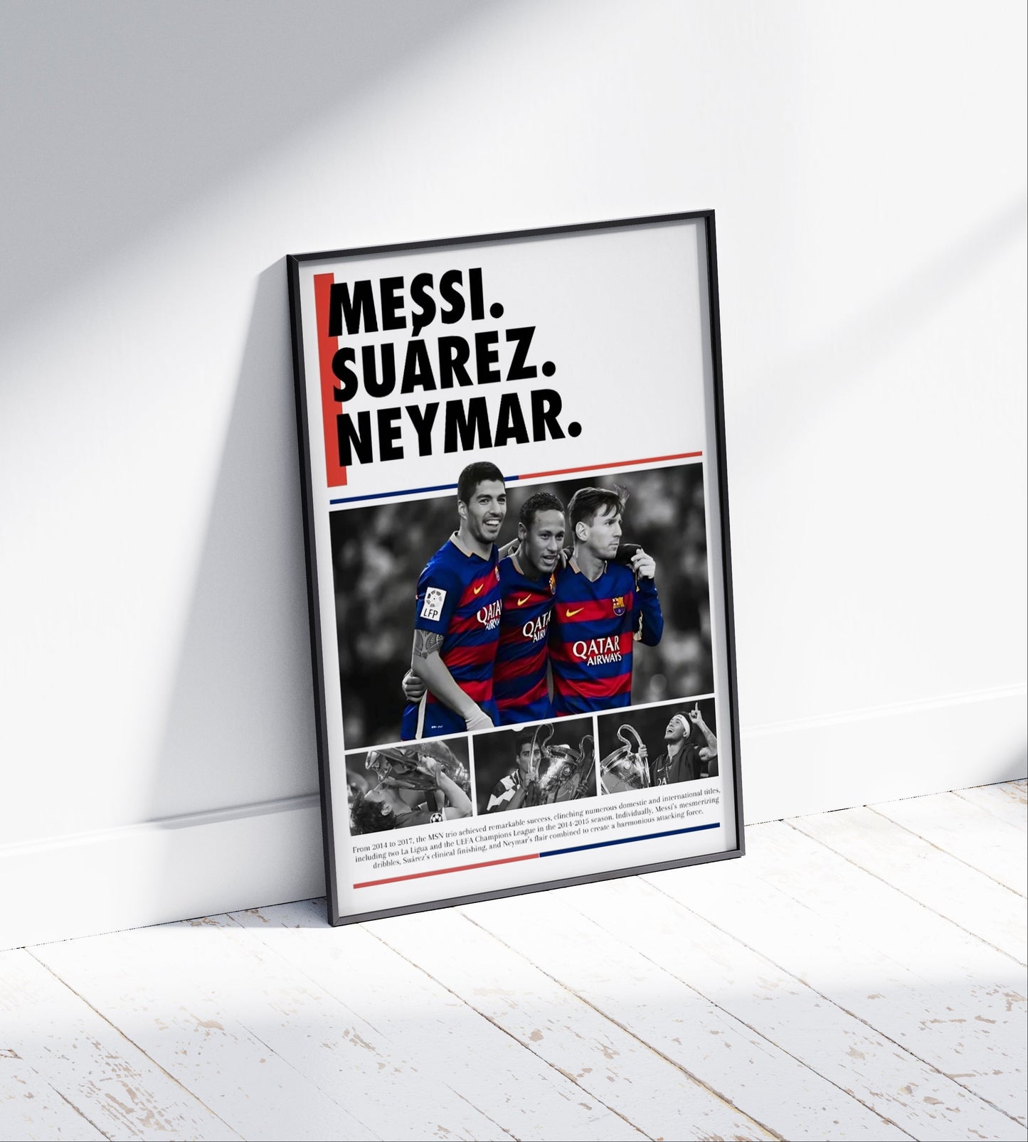 Messi, Neymar, Suarez Poster