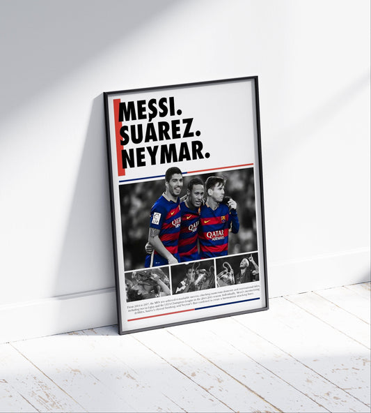 Messi, Neymar, Suarez Poster