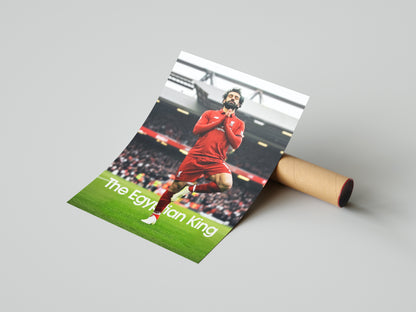 Mohamed Salah "The Egyptian King" Poster Print