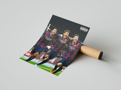 Messi, Neymar, Suarez "MSN" Poster Print