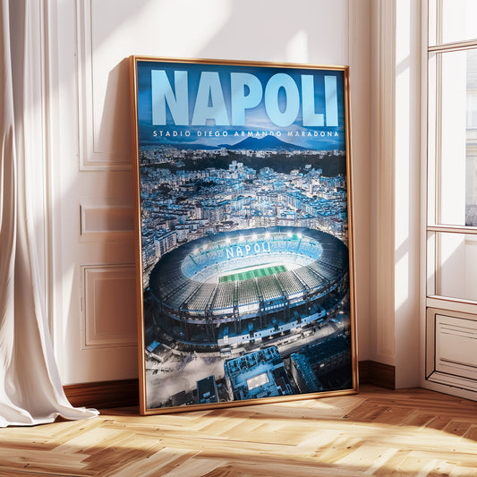 Napoli Stadium Poster