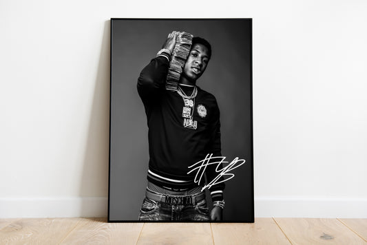 NBA Youngboy, signierte Signatur, Hip Hop, Rap, Drill, Digitaldruck, Poster, Wand-Kunst-Dekor, Geburtstagsgeschenk, Ausdrucke