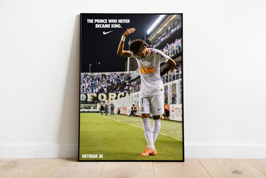 Neymar Jr "The Prince Who Never Became King" Poster Print